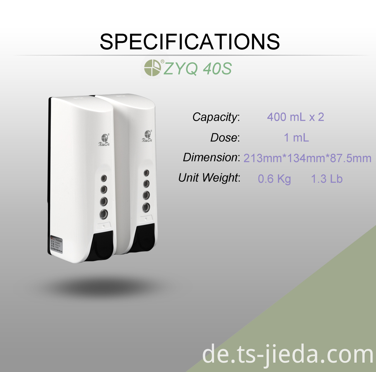 Neuartiges Design Seifenspender zur Dekoration geeignet Novel design Soap dispenser suitable for decoration